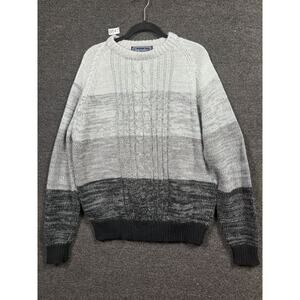 Vintage Barnaby Sweater Mens Size XL Gray Retro Grandpa Hipster Golf Long Sleeve